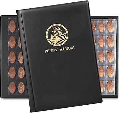 MUDOR Pressed Penny Collecting Book Souvenir Penny Book Holds 380 Coins Penny • $28.58