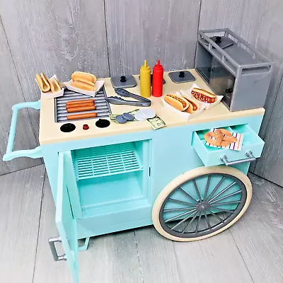 Our Generation Hot Dog Cart Stand Accessories 18  Doll American Girl Tested • $34.29