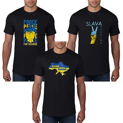 £7.99 • Buy Ukraine T Shirt Slava Ukraini I Stand With Puck Futin Mens Womens Support No War
