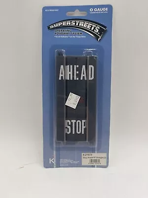 K-Line O Scale SuperStreets 5  Straight Stop Ahead 2-Pack Track (New & Sealed) • $4.99