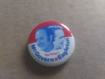 George McGovern Tom Eagleton Pin Back Campaign Button Photo Presidential Jugate* • $7.99