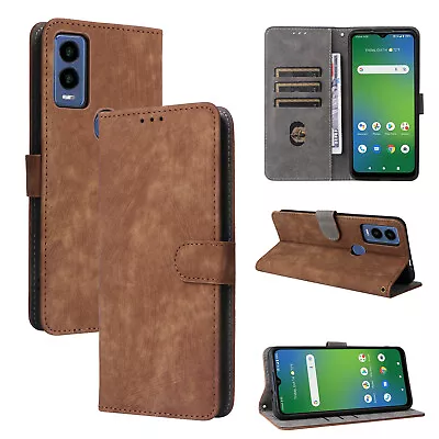 For Cricket Magic 5G /AT&T Propel 5G Shockproof Flip Leather Wallet Case Cover • $8.99