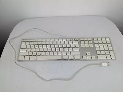 Apple A1243 Wired Mac Standard USB Keyboard W/ Numeric Keypad Tested! • $17.55