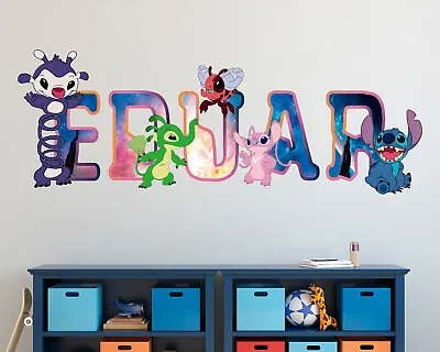 £48.56 • Buy Stich Experiments Custom Vinyl Lettering Stickers Wall Decals Name Art KA447
