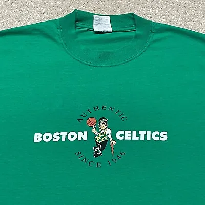 $15 • Buy Boston Celtics T Shirt Men XL Adult Green NBA Basketball Basic TD Garden Retro