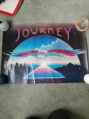 Journey Departure Tour Poster. Oakland Stadium 1980 Original Rare Vintage • $25.27