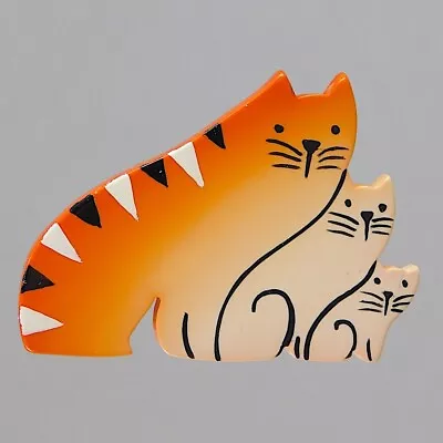 Triple Cat Brooch By Marie-Christine Pavone • $121.85