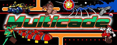 Mame Arcade Multicade Marquee For Reproduction Header/Backlit Sign • $15.75