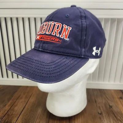 Under Armour Auburn Tigers Hat Cap Strap Back Blue Dad Mens College NCAA SEC • $9