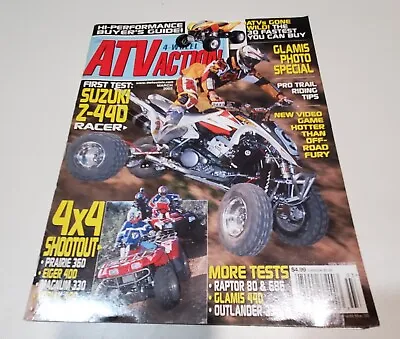 2003 Atv Action Magazine Trx Quadracer Banshee Cannondale Z 440 Dirtwheels • $29.99
