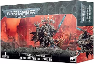 Warhammer 40K Chaos Space Marines: Abaddon The Despoiler NIB! • $63.36