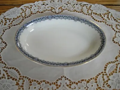 Vintage J & G Meakin Blue Regs Sol Oval Dish Bowl ~   • $5.09
