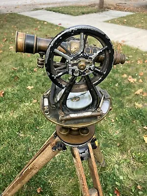 W & LE Gurley Transit Surveyor's Instrument .81 Feet Wooden Case Model 1980 • $1200