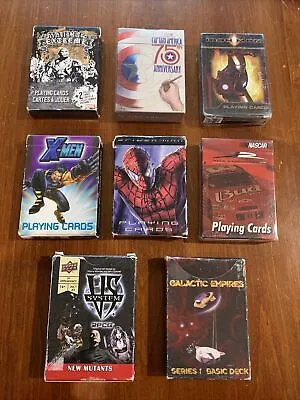 Marvel X-Men Iron Man Spider-Man Captain America Playing Card Decks (5) + Bonus • $29.99