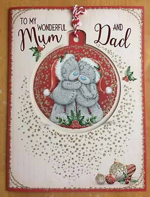 ‘Mum & Dad’ Extra Large 3D Me To You Christmas Card - 12”x9” With Keepsake -Xmas • £4