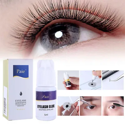 £4.54 • Buy Eyelash Extension Glue -EXTRA STRONG Adhesive For Semi Permanent Lash Waterproof