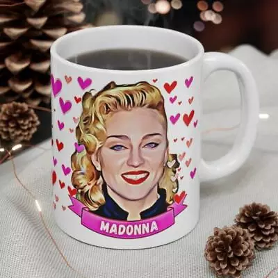 Madonna Cute Gift Mug. Stunning Oil Painting Design. Great Fan Present!  • £12.99