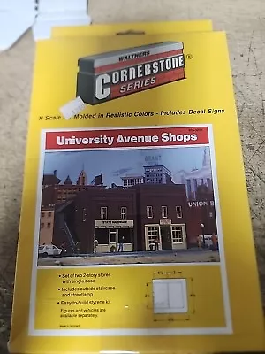 Walthers N-scale Building Kit (university Avenue Shops) • $10.50