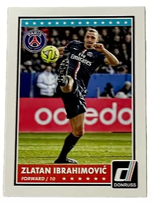 2015 Panini Donruss Zlatan Ibrahimovic PSG Card No 52 • $6.95