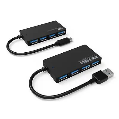 4 Ports Hub Splitter- USB 3.0 High Speed Adapter Multi La Desktop PC J9B1 A7G6 • $2.77