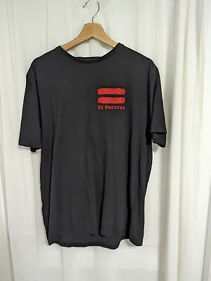 ED SHEERAN Equals T-shirt Butterfly Black Red Size Large • £9.99