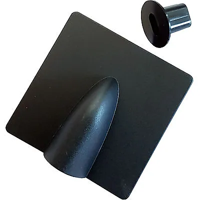 Black Brick Buster & 8mm Bush Cable Hole Cover Kit - Outdoor Twin/Shotgun Tidy • £3.99