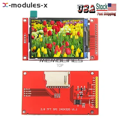 2.8  Inch SPI TFT LCD 240x320 Serial Port Module PCB ILI9341 With Touch Panel US • $13.81