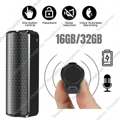 Digital Spy Voice Activated Recorder Mini Hidden Audio Recording Device 16/32GB • $51.25