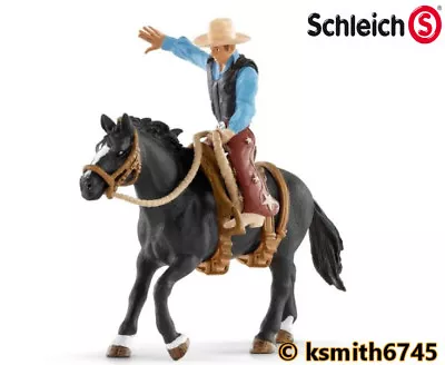 £13.80 • Buy Schleich BRONCO RIDING COWBOY SET Plastic Toy Animal Rodeo HORSE  * NEW 💥