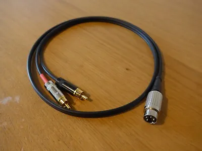 Latching 4 Pin Din To RCA/Phono Cable Interconnect For Naim 1m • £27.99