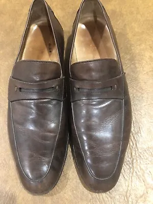 Magnanni Penny Loafers Men's Dress Shoes Size 13 M Brown Leather Spain • $29.99