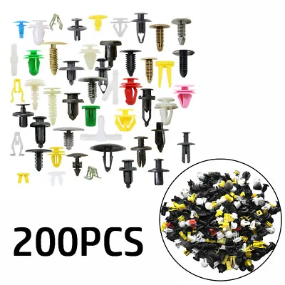 200Pcs Car Clip Fastener Screws Bumper Interior Decoration Auto Plastic Accessoy • $17.58