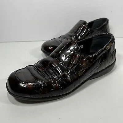 Mephisto Cool Air Croc Print Shoes 100% Caoutchouc Womens US 7 12639056 Brown • $12.99