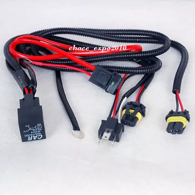 $5.11 • Buy Car HID Xenon Light H4-1 H4-2 Bulbs Relay Fuse Cable Wire Wiring Harness Vehicle