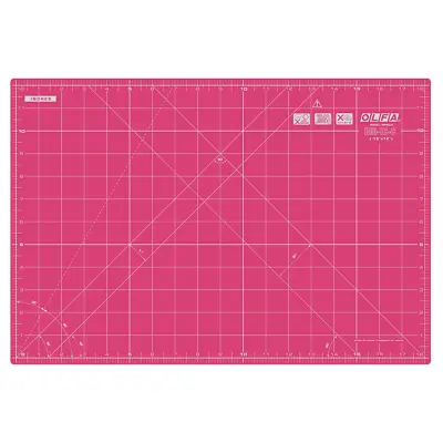 Olfa Double Sided Self Healing Rotary Cutting Mat Pink 18 X 12 Inch  • £17.98