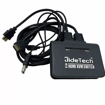 JideTech 2-Port USB HDMI Cable KVM Switch Video Cables & USB - USED • $10