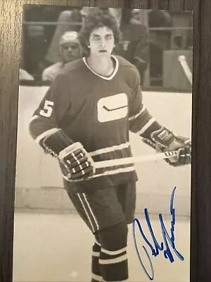 Vintage Vancouver Canucks Bob Manno Autograph Postcard • $8.75