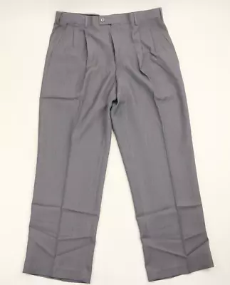 Ron Chereskin Men's Suit Dress Pants Grey Striped Size 36 X 30 • $25.99