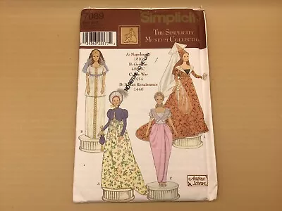 THE SIMPLICITY MUSEUM COLLECTION Barbie 4 Historical Patterns 7089 Uncut • $12.50