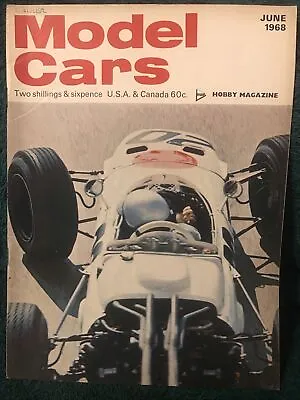 MODEL CARS Magazine JUNE 1968 Slot Car/Scalextric Diecast - McLaren M7A • $7.57