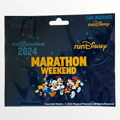 NEW! Disney Parks - RunDisney 2024 Walt Disney World Marathon Weekend Car Magnet • $19.95