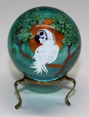 David Salazar 1.74  Parrot Studio Art Glass Marble • $210