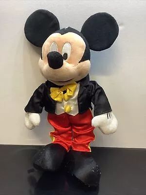 Disney Mickey Mouse Plush Soft Toy Collectable Teddy 15 Inch Waistcoat Outfit • £11.95