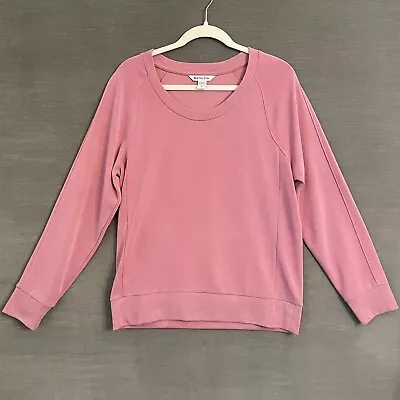 Athleta Seasoft Scoop Neck Sweatshirt Medium Antique Rose Athleisure Lounge • $19.99