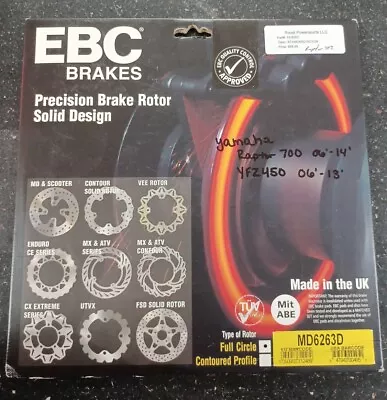 EBC Brake Rotors Front/Rear MD6263D Yamaha Raptor 700 YFZ450  • $80