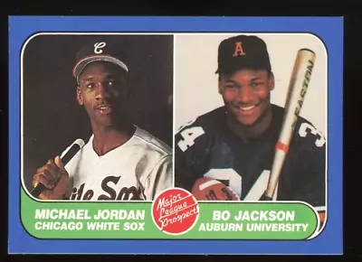 1990 Major League Prospects #NNO Michael Jordan Bo Jackson Near-Mint Condition • $8.95