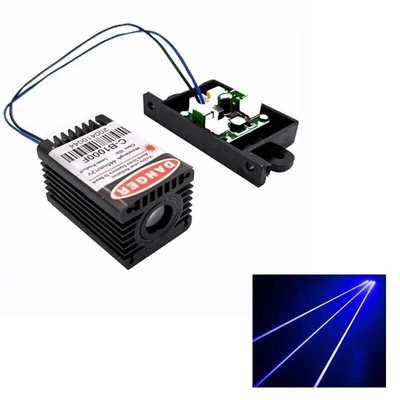 £37.67 • Buy 445nm 1000mW Blue 1W Fat Thick Beam Long-time Work Laser Module 30x55mm 12V