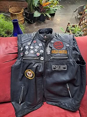 Harley Davidson / Misfits 2xl Heavy Leather Vest • $350