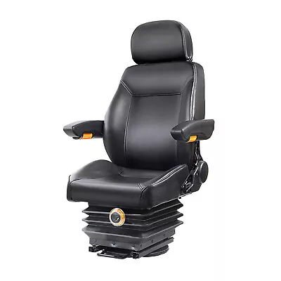 PU Leather Tractor Seat Suspension Adjustable Universal Seat Forklift Excavator  • $398.95