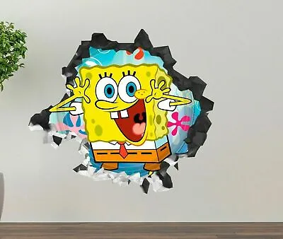£49.47 • Buy Sponge Bob Comic Playing Custom Wall Decals 3D Wall Stickers Art GS133